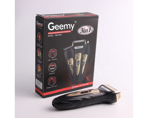 Машинка для стрижки Geemy Gm-6616 аккумуляторная
