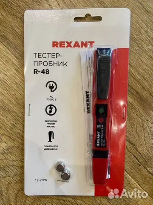 Тестер электросети аналоговый REXANT R-48