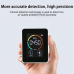 Detector de calitate a aerului Detector de aer care monitorizează CO2, temperatura și umiditatea, Negru H8