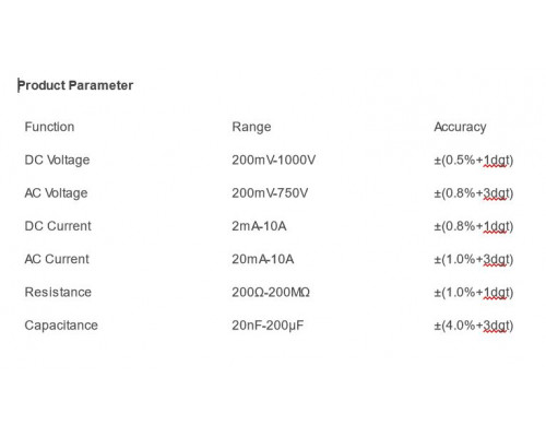 Цифровой мультиметр тестер DM9205A