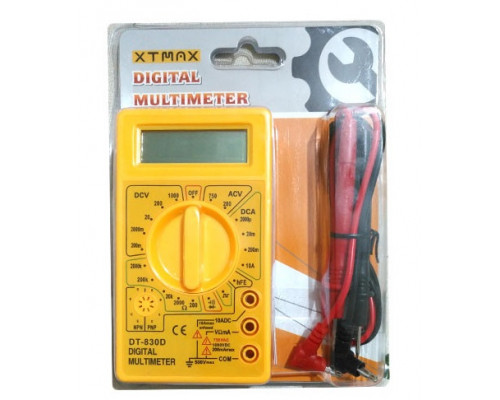 Цифровой мультиметр тестер DT-830D