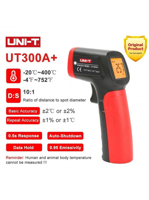 Термометр инфракрасный пирометр UNI-T -20С +400С UT300A+