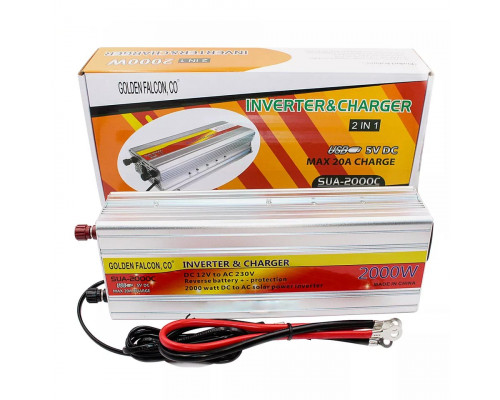 Invertor 2000w 2 in 1 cu incarcator incorporat SUA-2000C