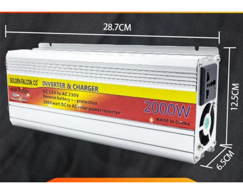Invertor 2000w 2 in 1 cu incarcator incorporat SUA-2000C