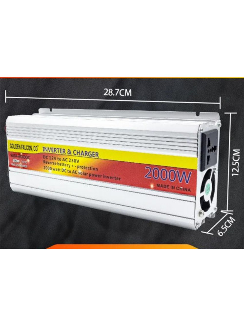 Инвертор 2000w 2 в 1 со встроенным зарядным устройством SUA-2000C