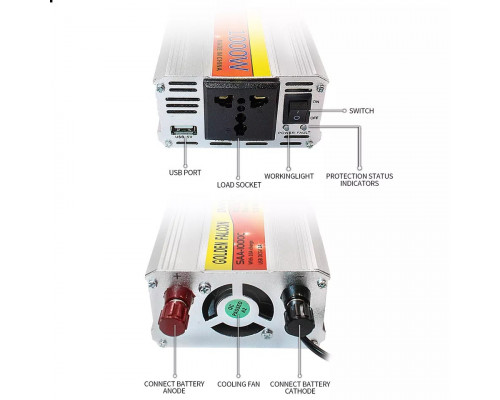 Invertor 1000w 2 in 1 cu incarcator incorporat SAA-1000C