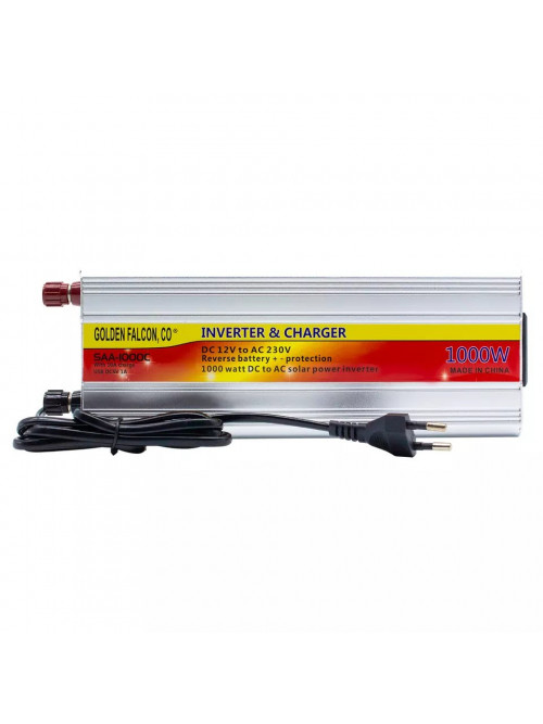 Инвертор 1000w 2 в 1 со встроенным зарядным устройством SAA-1000C