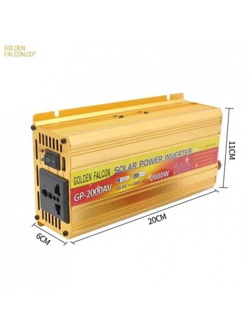 Инвертор 12/220 2000Вт GP-2000A