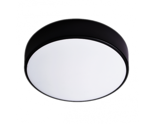Plafoniera OVO 2xE27, 2x24W, oțel negru, difuzor din sticlă mată, IP20, Ø 300 AD-PL-6284BE27SM