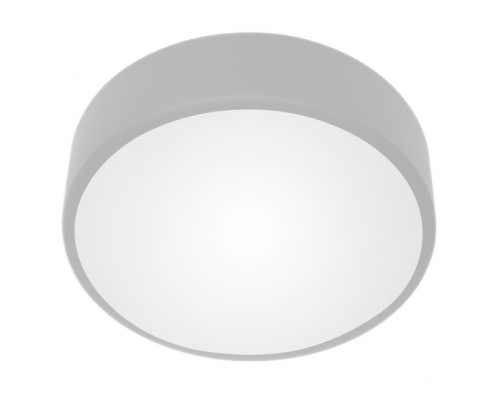 Plafoniera OVO 3xE27, 3x24W, oțel gri, difuzor din sticlă mată, IP20, Ø 400 AD-PL-6285GE27SM