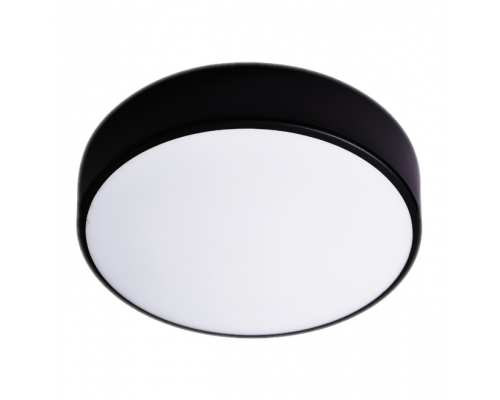 Plafoniera OVO 3xE27, 3x24W, oțel negru, difuzor din sticlă mată, IP20, Ø 400 AD-PL-6285BE27SM