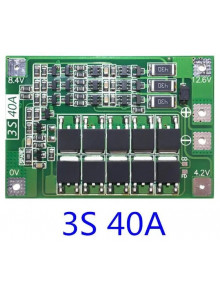 Контроллер BMS 3S 40A с балансировкой плата защиты