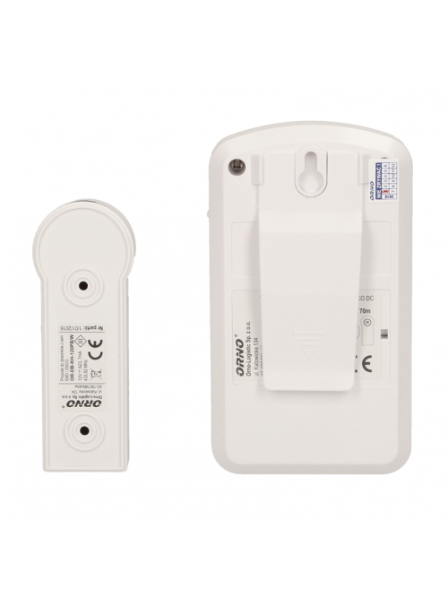 Беспроводной Дверной звонок DISCO DC wireless, 70m, alb, clap.IP44 OR-DB-KH-122