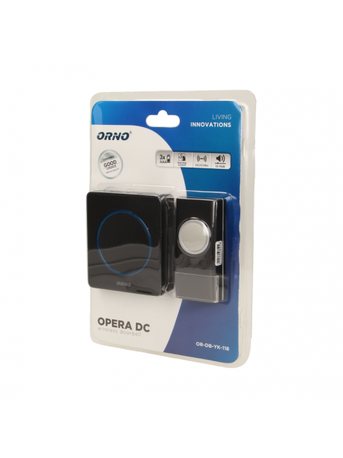 Звонок беспроводной OPERA DC 100m 36 melod IP44/20 baterii OR-DB-YK-118