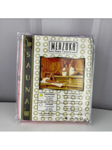 Махровый комплект для сауны и бани женский Merzuka, розовый