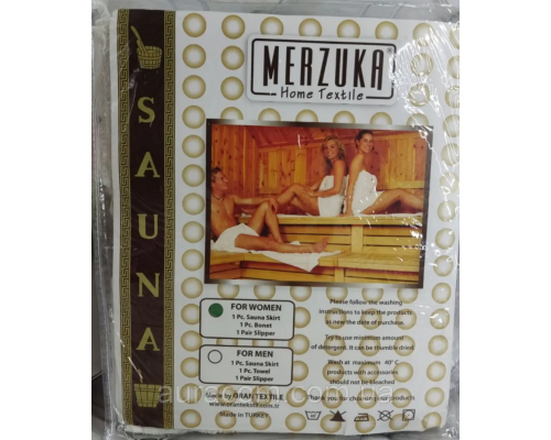 Set saună și baie Terry pentru femei Merzuka, măsline