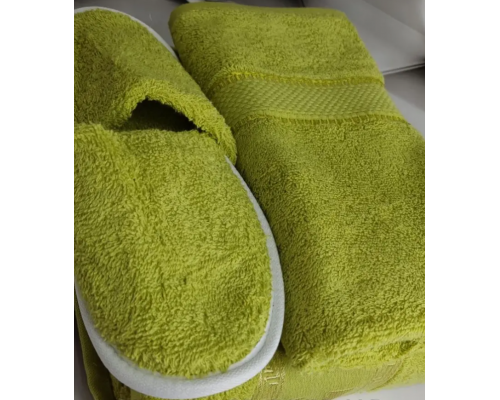 Set saună și baie Terry pentru femei Merzuka, măsline