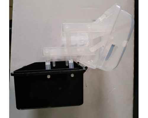 Ящик для инструментов, органайзер чёрный 225х130х115мм