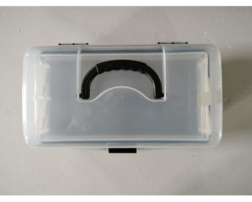 Ящик для инструментов, органайзер чёрный 225х130х115мм