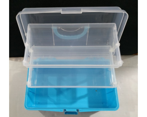 Ящик для инструментов, органайзер синий 225х130х115мм