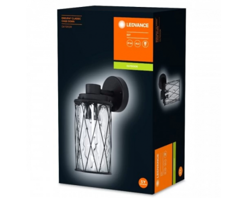 ENDURA CLASSIC Cage Down E27 BK 3 4058075206441