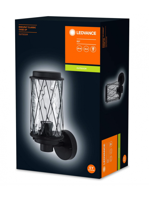 ENDURA CLASSIC Cage Up E27 BK 3 4058075206403