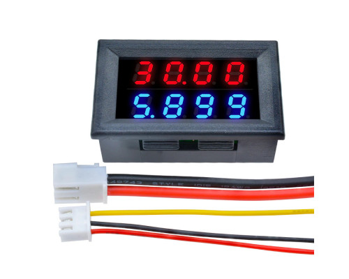 Цифровой мини-Вольтметр Амперметр постоянного тока 200v 10А A19-26-B-03