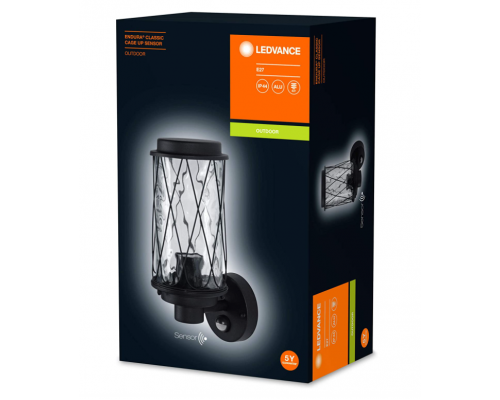 ENDURA CLASSIC Cage Up Sensor E27 BK 3 4058075206427