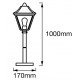 ENDURA CLASSIC Trad Alu 1000 E27 BK 3 4058075206366