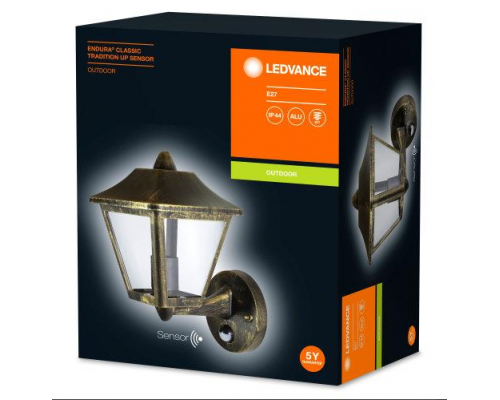 ENDURA CLASSIC Trad Alu Up Sensor E27 GD 3 4058075206281