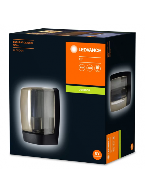 ENDURA CLASSIC Wall E27 BK 3 4058075206120