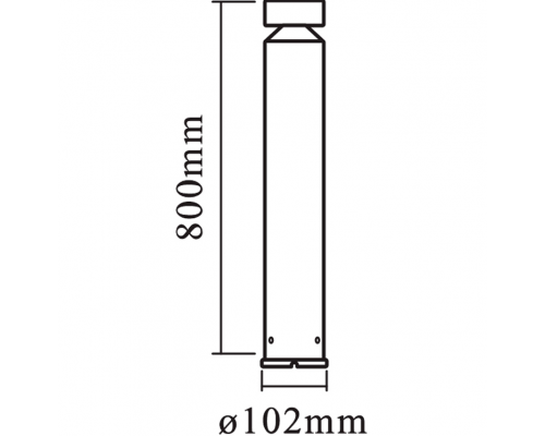 ENDURA STYLE Cylinder 800 6 W ST 4058075205390