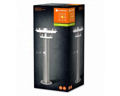 ENDURA STYLE Solar Sensor Post Double Circle 40CM 6W ST 4058075392700