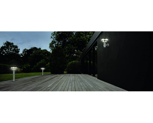 ENDURA STYLE Solar Sensor Post Double Circle 40CM 6W ST 4058075392700