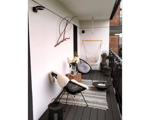 ENDURA STYLE Solar Sensor Wall Circle 6W BK 4058075392762