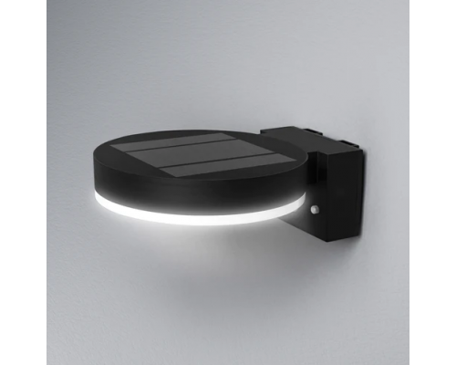 ENDURA STYLE Solar Sensor Wall Circle 6W BK 4058075392762