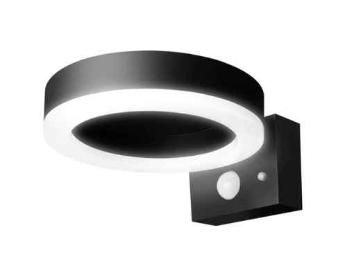 ENDURA STYLE Solar Sensor Wall Circle 6W BK 4058075392762