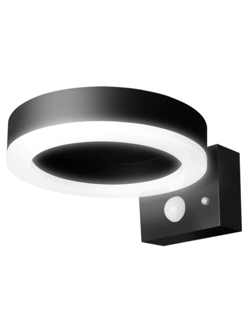 ENDURA STYLE Solar Sensor Wall Circle 6W BK 4058075392762
