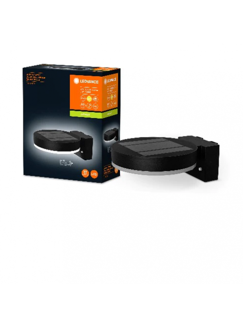 ENDURA STYLE Solar Sensor Wall Circle 6W BK 4058075392762