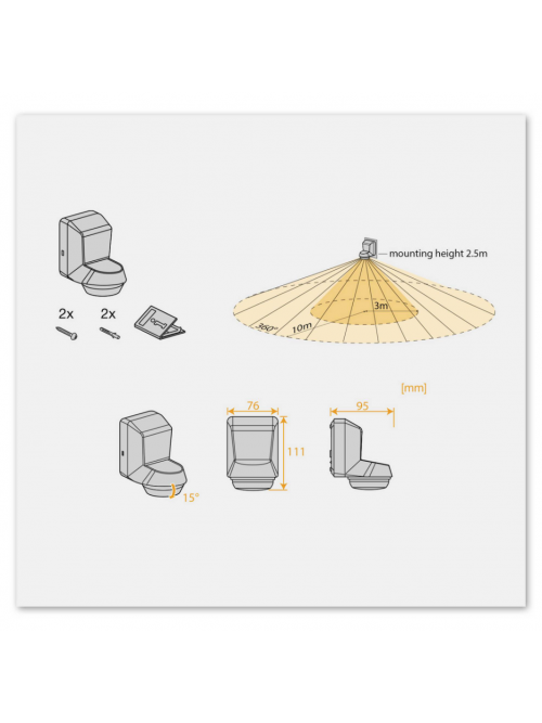 SENSOR WALL 360DEG IP55 DG 4058075244832