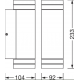 Фасадный светильник ENDURA CLASSIC BEAM GAP UP/DOWN GU10 DG