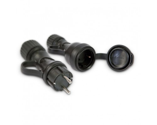 Вилка S31 2К+З 16А разъемная HI-PRO IP44, цвет черный