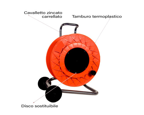 Слепая пустая катушка Ø420, на прицепе