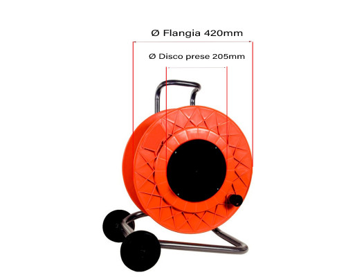 Слепая пустая катушка Ø420, на прицепе