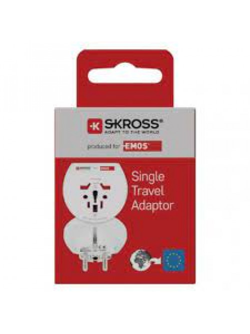 ADAPTOR TRAVEL UNIVERSAL USA, GB/JP/CN/AU 16A EMOS