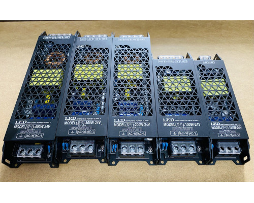 Sursă de alimentare cu comutare LED 24V 400W 16.6A Sursă de alimentare liniară pentru benzi și module LED Alimentare 24V, 400W 16.6A