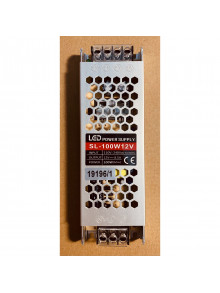 БЛОК ПИТАНИЯ 12V 8.3A 100W, ОТКРЫТЫЙ, SLIM (УЗКОЙ И ПЛОСКОЙ ФОРМЫ). ТРАНСФОРМАТОР 220В-12В, 100 ВАТТ. POWER SUPPLY 12V