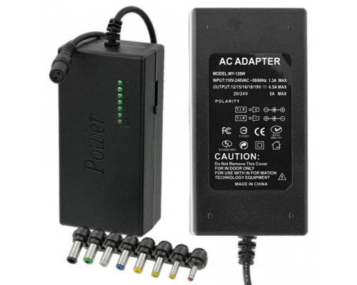 Alimentare universala PC, incarcator laptop cu 8 prize 12-24 V Adaptor universal pentru laptop 120W 