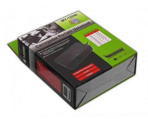 Alimentare universala PC, incarcator laptop cu 8 prize 12-24 V Adaptor universal pentru laptop 120W