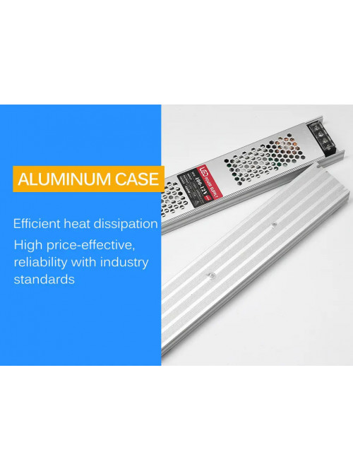 БЛОК ПИТАНИЯ 12V 12,5A 150W, ОТКРЫТЫЙ, SLIM (УЗКОЙ И ПЛОСКОЙ ФОРМЫ). ТРАНСФОРМАТОР 220В-12В, 150 ВАТТ. POWER SUPPLY 12V